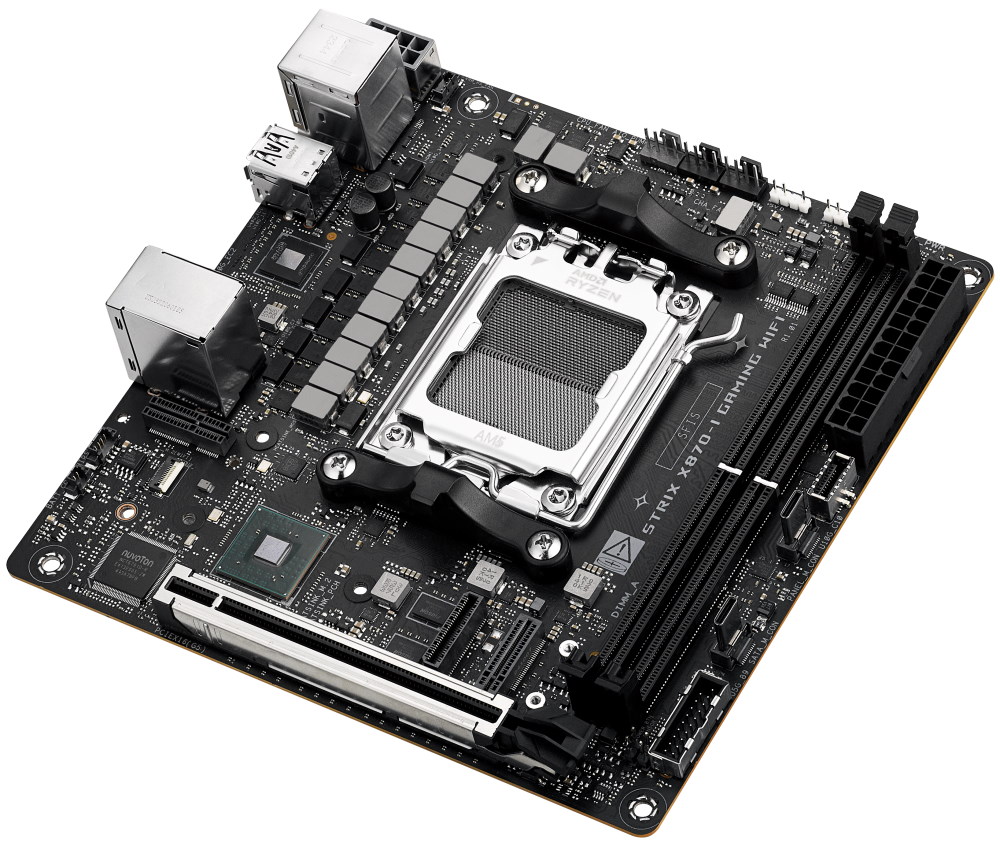 ASUS ROG STRIX X870-I GAMING WIFI / X870 / AM5 / 2x DDR5 / HDMI / M.2 / USB4 / WIFI / Mini-ITX